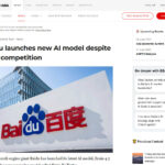 Baidu launches new AI model despite high competition